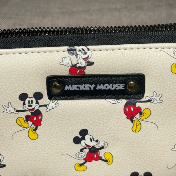 Disney Women's Mickey Mouse Zip Around Wallet All-Over Print - Picture 3 of 4